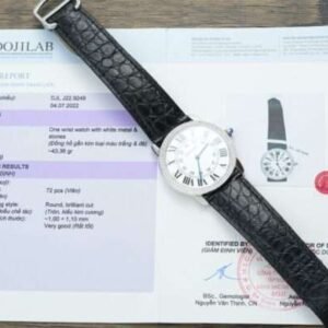 Cartier Ronde Natural Diamond Replica 1:1 Watch For Women 36mm