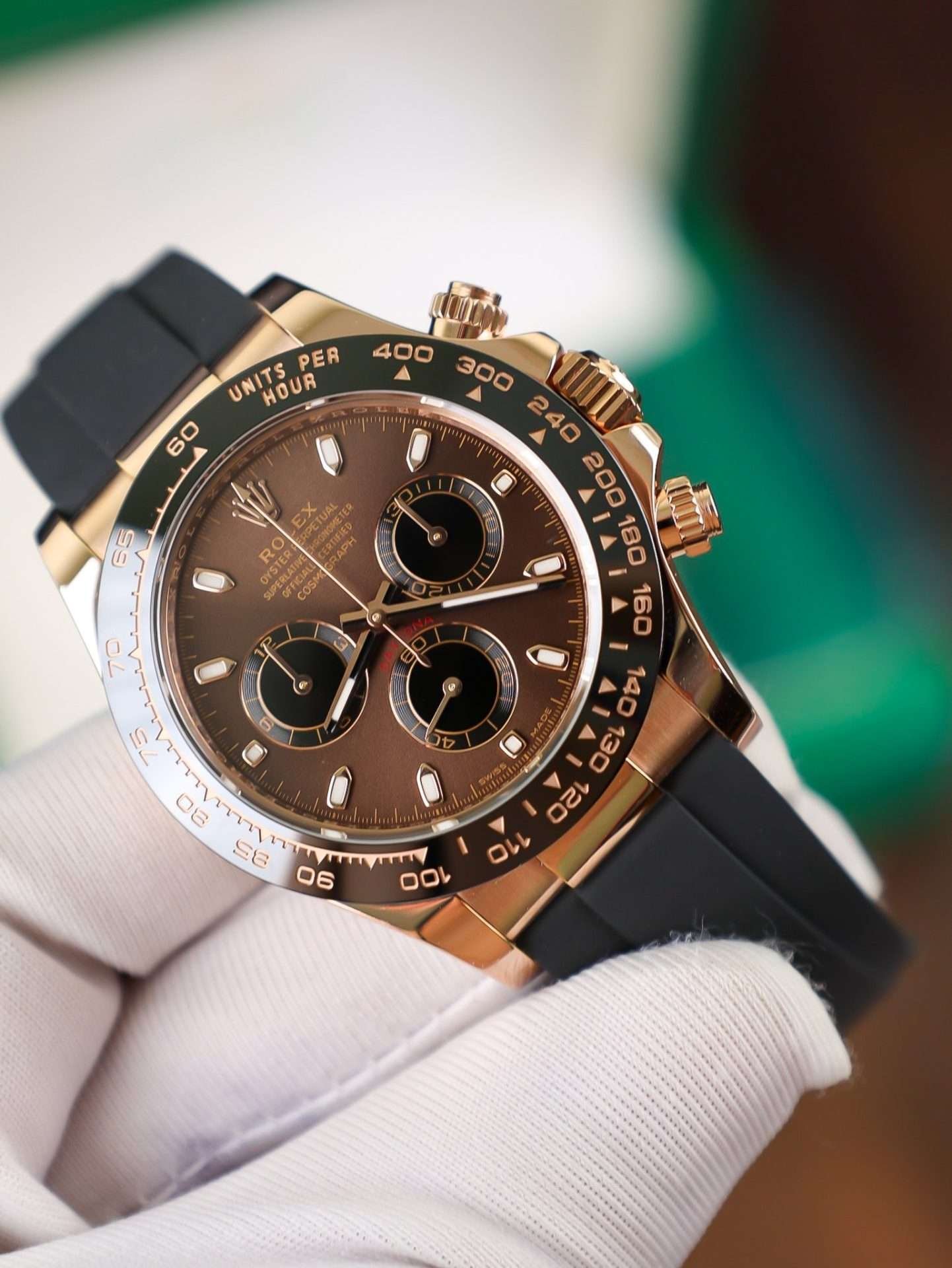 Rolex Replica 1:1 Watch Gold Wrapped Cosmograph Daytona Chocolate 40mm - Image 4