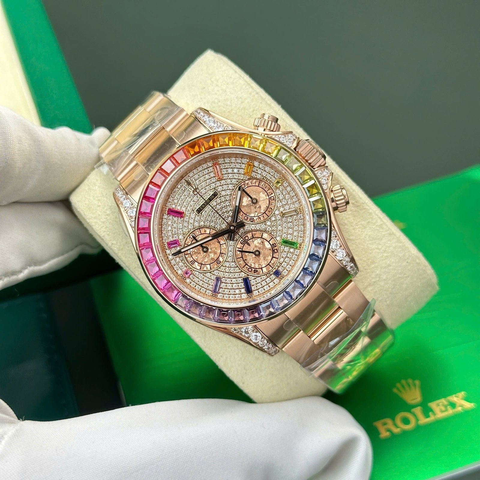 Rolex Cosmograph Daytona 116595 Rainbow Replica Premium Edition BT Factory 40mm - Image 6