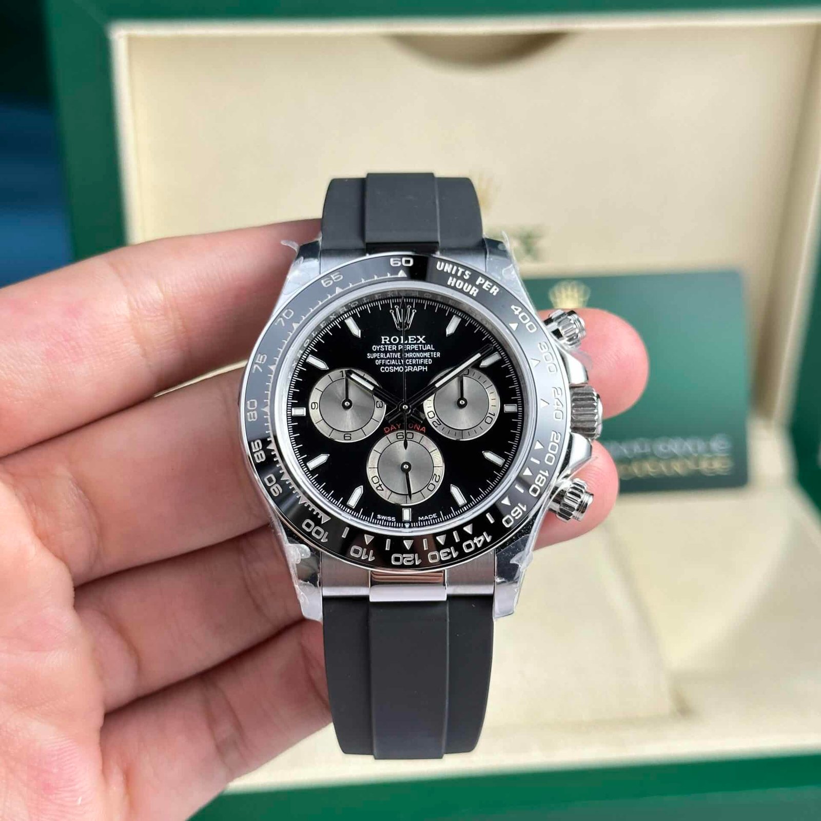 Rolex Daytona 126519LN-0002 Bright Black & Steel Luminous Dial 155g QF Factory